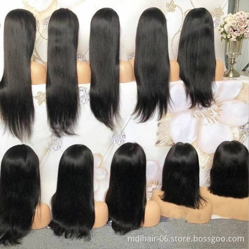 10A Raw Human Hair Wigs Indian Raw Hair Lace Closure Wig Body Wave Human Hair Wigs